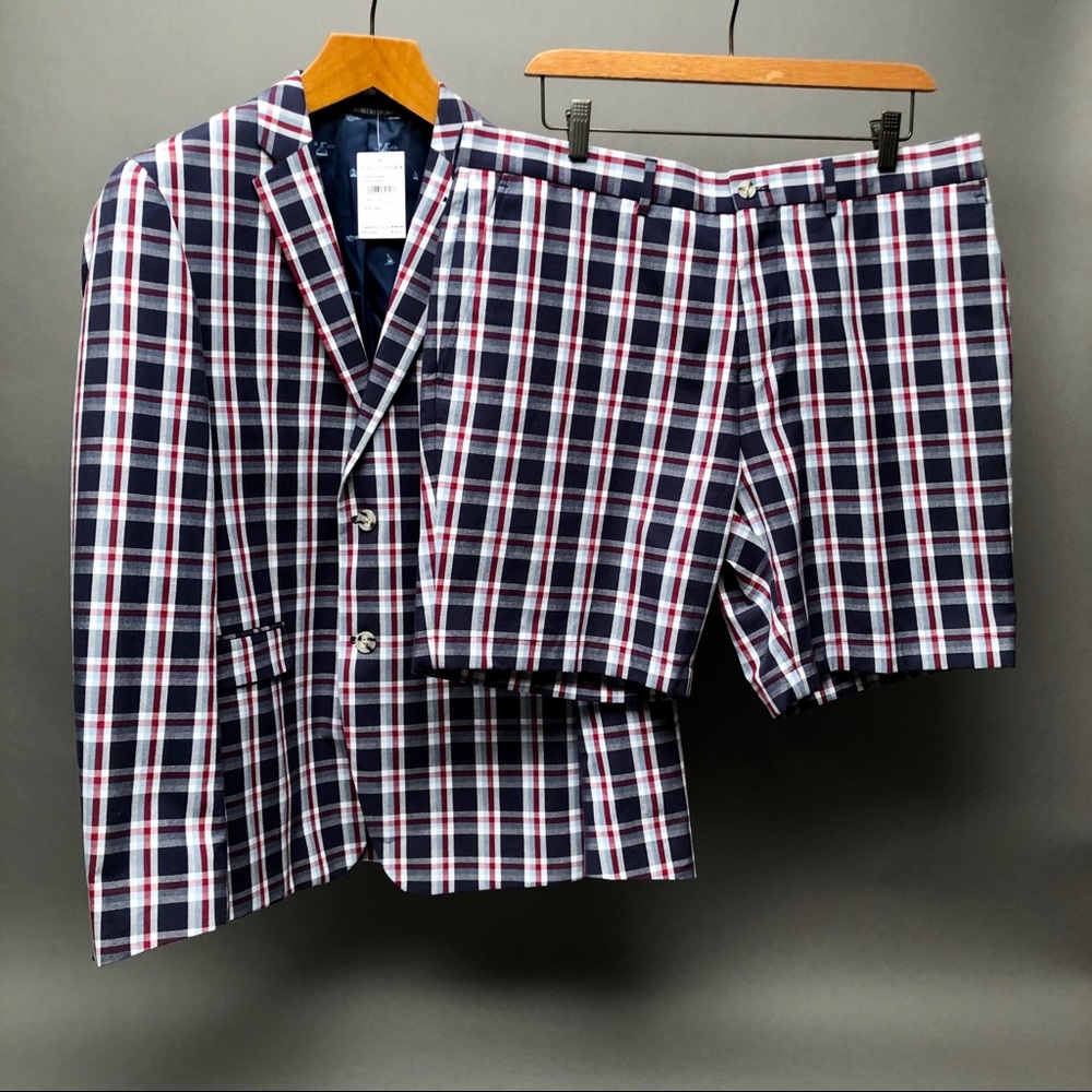 NWT Munsingwear Men’s Plaid Summer Shorts Suit